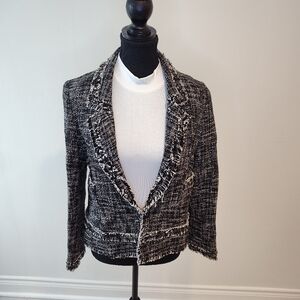 Massimo Dutti B/W Tweed Jacket